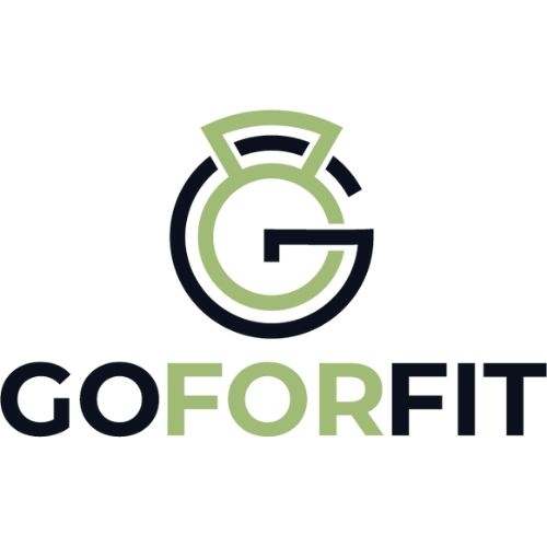 Go For Fit logo green in a white background