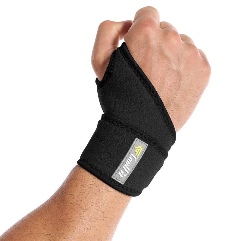 Black Active Wrist Support providing comfort and stability for athletes and injury recovery.