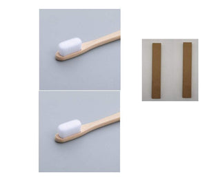 Eco-friendly bamboo toothbrush with super soft bristles and biodegradable design, perfect for sustainable oral care.