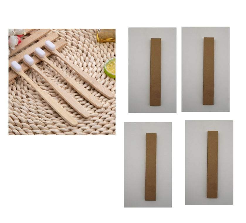 Eco-friendly bamboo toothbrush with biodegradable handle and soft bristles, perfect for sensitive teeth.