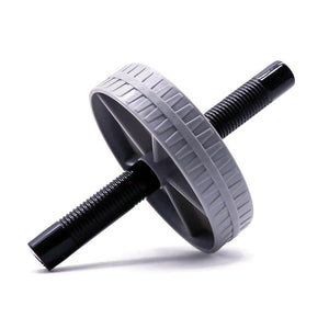 Basic Ab Roller with non-slip texture wheel and steel pipe handles for core workout.