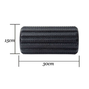 Basic Fitness Roller, 30cm EVA foam exercise tool for muscle recovery and massage.