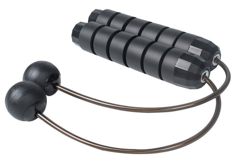 Cordless jump rope with ergonomic soft handles and weighted balls for unrestricted fitness.