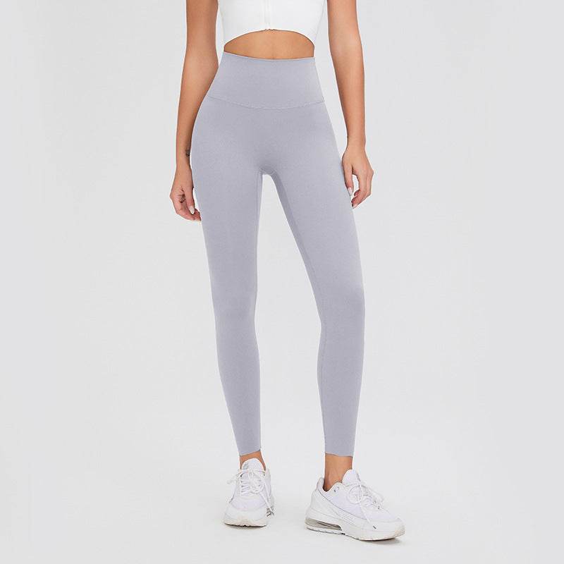 High Waist Leggings in gray, offering comfort and style for workouts and casual wear.