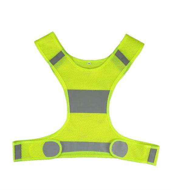 Reflective safety vest for nighttime visibility and outdoor activities.