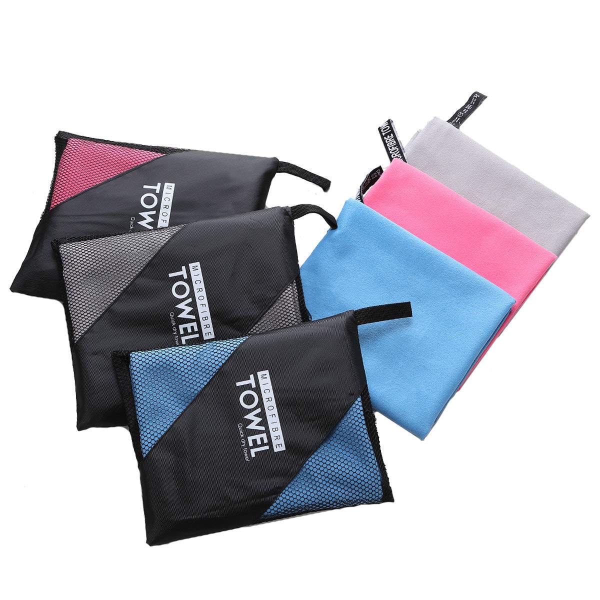 Premium Sports Towel in assorted colors with quick-drying technology.